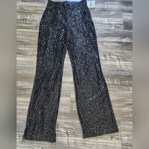 Express sequin wide leg pants